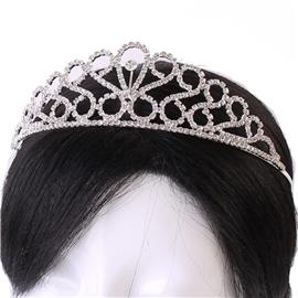 Rhinestones Teardrop Tiara