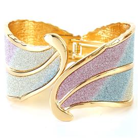 Glitter Metal Swirl Bangle