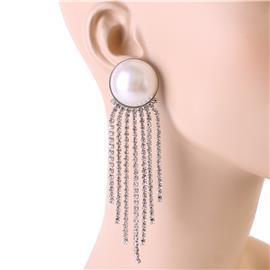 Pearl Rhinestones Earring