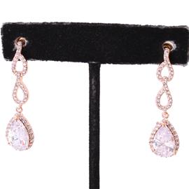 CZ Teardrop Earring