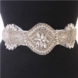 Rhinestones Pearl Casting Belt