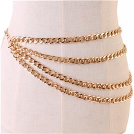 Link Chain Four Lines Belt