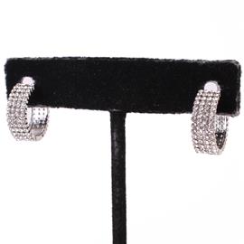 CZ Huggie Hoop Earring