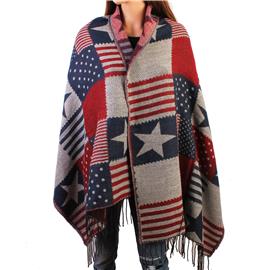 Patriotic Star Flag Scarf