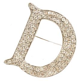 ""D" Crystal Brooch "