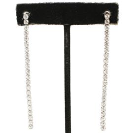 Cubic Zirconia Bar Drop Earring