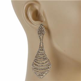 Rhinestones Casting Earring