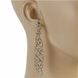 Rhinestones Long Earring