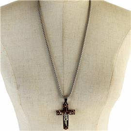 Stainless Steel Pendant Cross Necklace