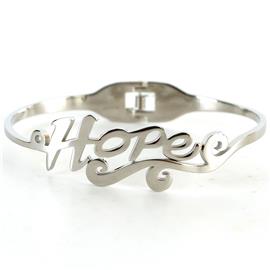 Stainless Steel Hope Bangle