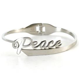 Stainless Steel Peace Bangle