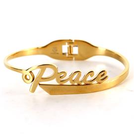 Stainless Steel Peace Bangle