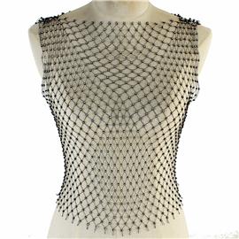 Mesh Stones Top Body Chain