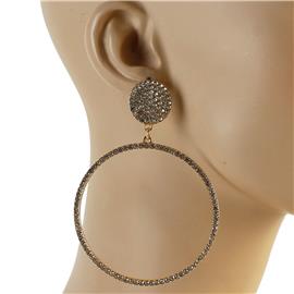 Crystal Dangling Round Earring