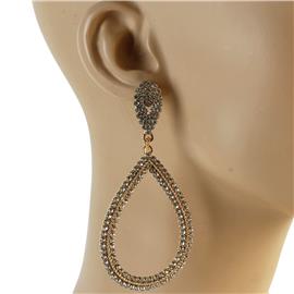 Crystal Casting Teardrop Earring