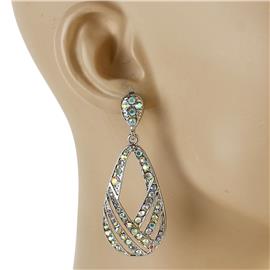 Crystal Casting Teardrop Earring