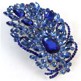 Crystal Square Tear Brooch