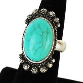 Oval Stone Stretch Ring