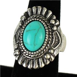 Oval Stone Stretch Ring