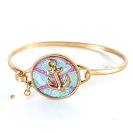 Metal Anchor Bangle