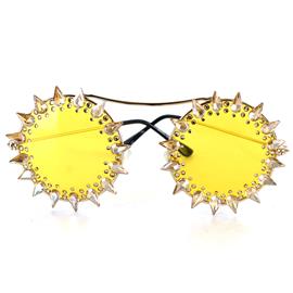 Swarovski Crystal Round Sunglasses