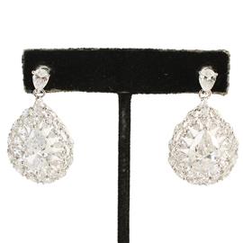 Cubic Zirconia Teardrop Earring