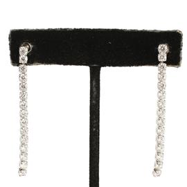 Cubic Zirconia Bar Drop Earring