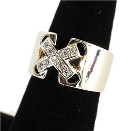 ""7" CZ "X" Ring "