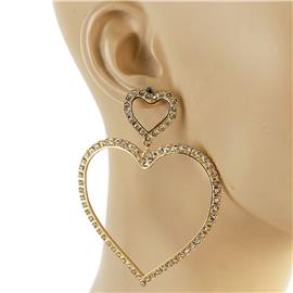 Crystal Heart Earring