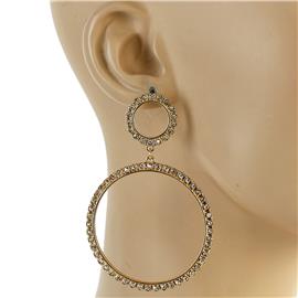 Crystal Round Earring