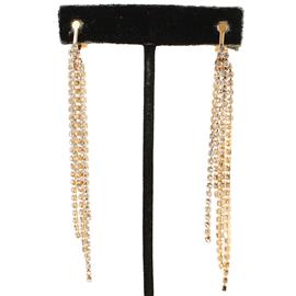 Rhienstone Fringed Earring