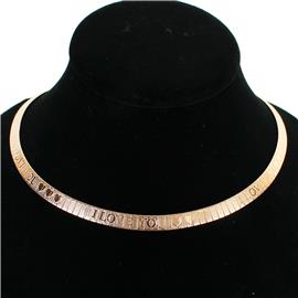 "Omega " I LOVE YOU" Necklace"