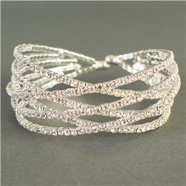 Rhinestone Multi Layered Bracelet