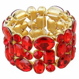 Multi Shape Crystal Bracelet