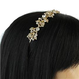 Rhinestones Leaves Head Band