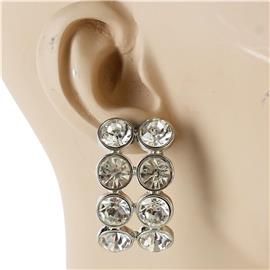 Rhinestones Round Fashion Earring