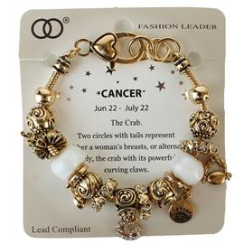 Birth Charm Cancer Bracelet