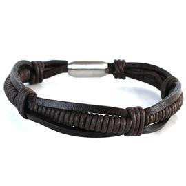 Leather Stainless Steel Bracelet