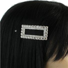 Rhinestone Rectangle Hair Pin