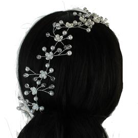 Pearl Flower Wired Hair Pin