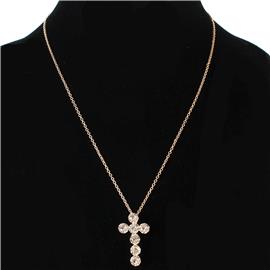 Crystal Cross Necklace