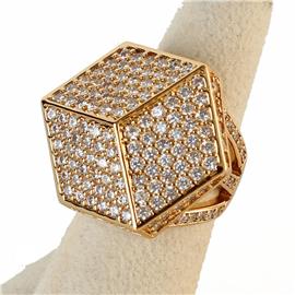 ""9" CZ Cube Ring "