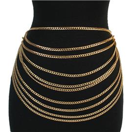 Metal Chain 10 Ln Belt