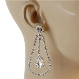 Rhinestones Tear Earring