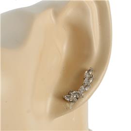 Cubic Zirconia Leaves Earring