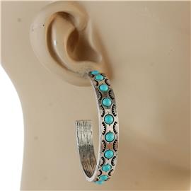 Turquoise Hoop Earring