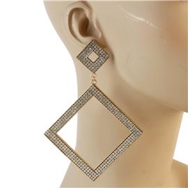 Crystal Square Earring