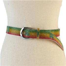 Rhinestones Cannibis 15 Ln Belt