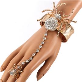 Spider Bracelet With Ring