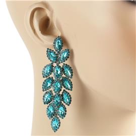 Rhinestones Long Earring